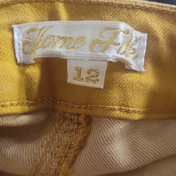 Home Folk Mustard Yellow Wide Flare Women's Pants Size 12 NWT Bell bottom - Picture 16 of 16